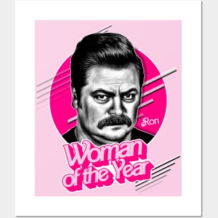 Woman Of The Year - Ron Swanson Posters and Art